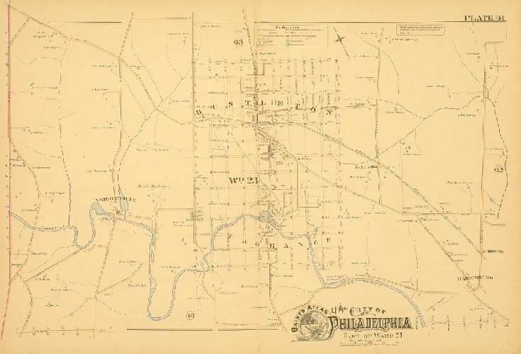 Plate 41, Baist's Atlas of the City of Philadelphia, Penna.