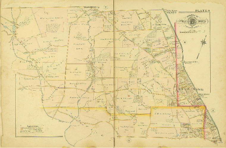 Plate 4, Baist's Atlas of the Properties in the Northwest Suburbs of Philadelphia