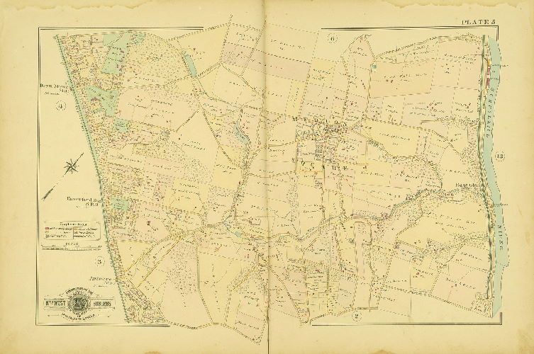 Plate 5, Baist's Atlas of the Properties in the Northwest Suburbs of Philadelphia