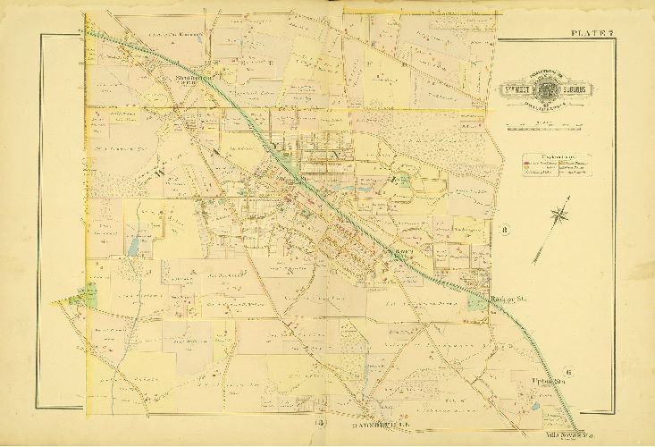 Plate 7, Baist's Atlas of the Properties in the Northwest Suburbs of Philadelphia