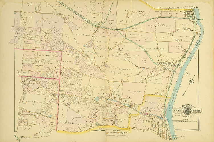 Plate 8, Baist's Atlas of the Properties in the Northwest Suburbs of Philadelphia