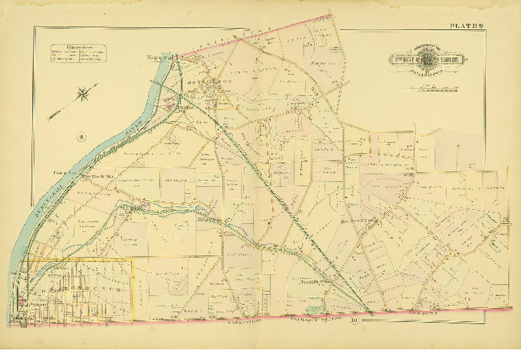 Plate 9, Baist's Atlas of the Properties in the Northwest Suburbs of Philadelphia