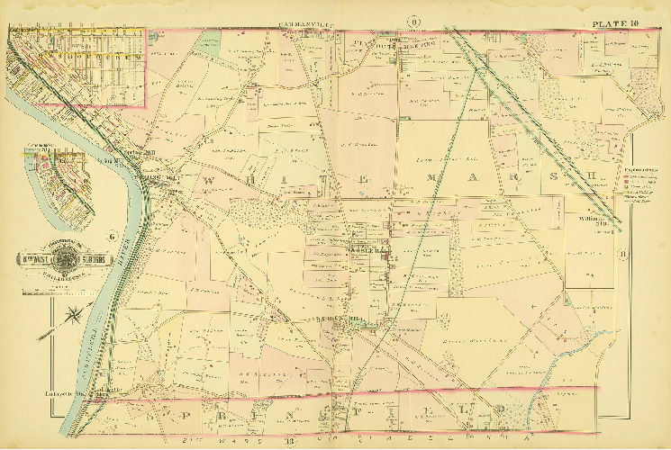 Plate 10, Baist's Atlas of the Properties in the Northwest Suburbs of Philadelphia