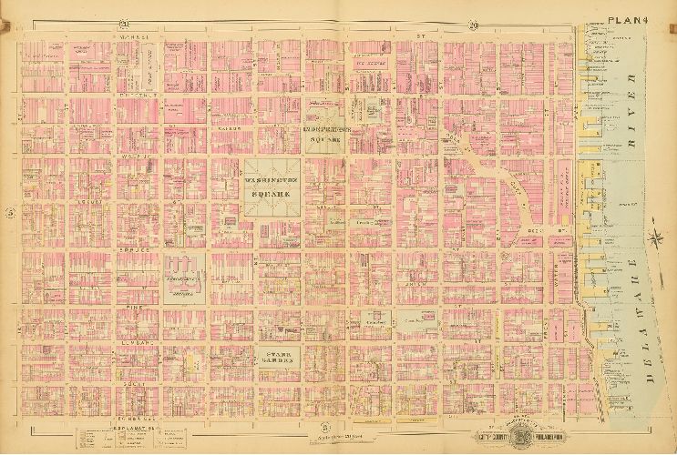Plan 4, Baist's Property Atlas of the City and County of Philadelphia, Penna.