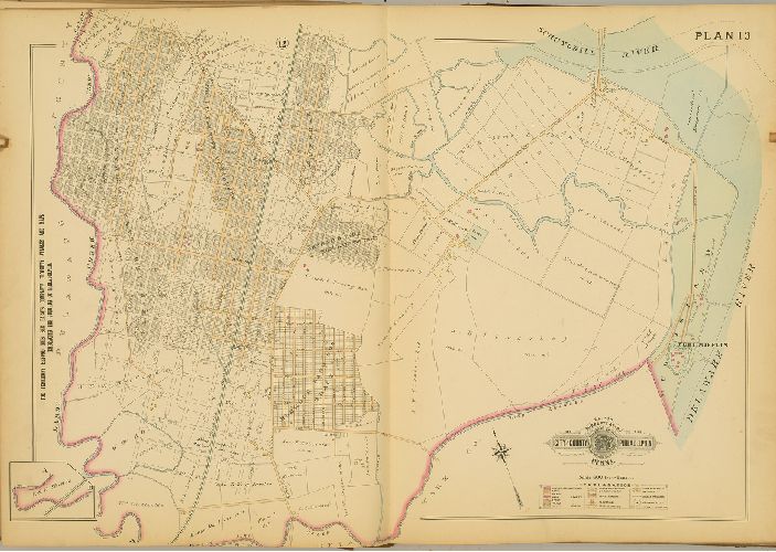 Plan 13, Baist's Property Atlas of the City and County of Philadelphia, Penna.