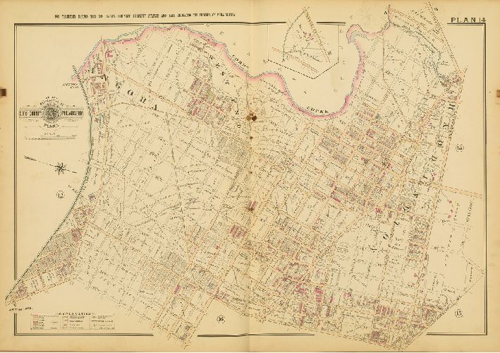Plan 14, Baist's Property Atlas of the City and County of Philadelphia, Penna.