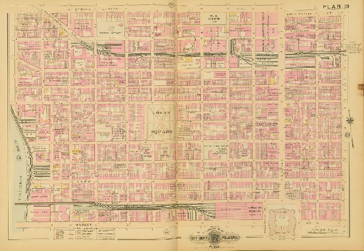 Plan 19, Baist's Property Atlas of the City and County of Philadelphia, Penna.