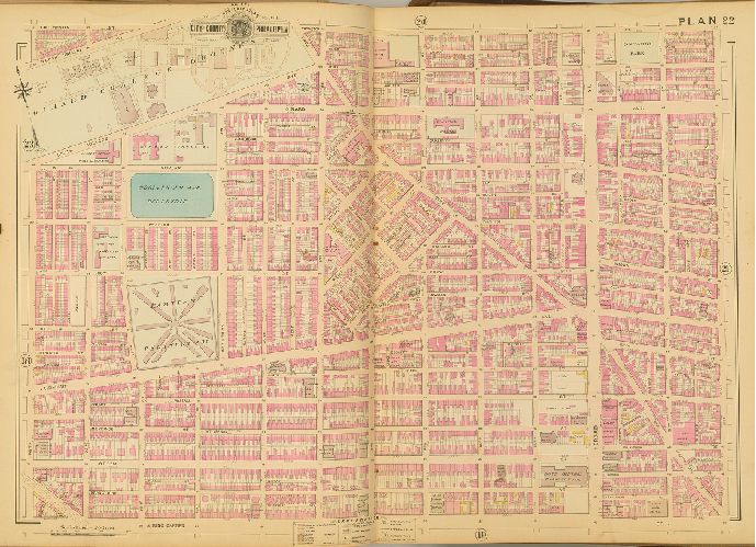 Plan 22, Baist's Property Atlas of the City and County of Philadelphia, Penna.