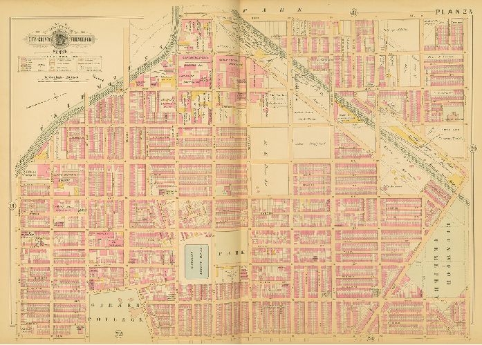 Plan 23, Baist's Property Atlas of the City and County of Philadelphia, Penna.