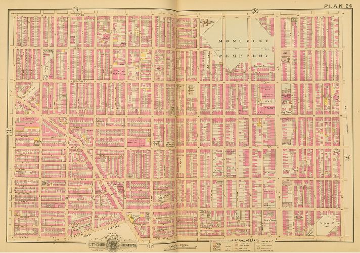 Plan 24, Baist's Property Atlas of the City and County of Philadelphia, Penna.
