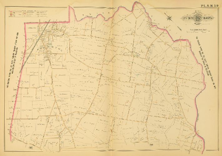 Plan 50, Baist's Property Atlas of the City and County of Philadelphia, Penna.