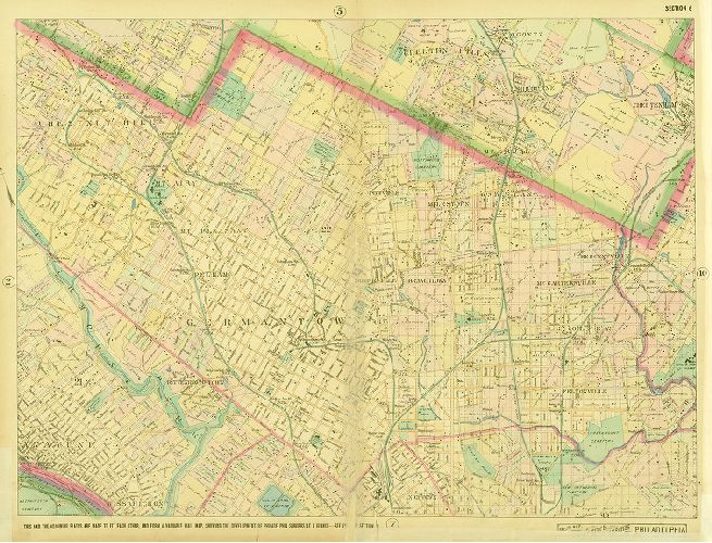 Plate 6, Baist's Map Showing the Development of the City & Suburbs of Philadelphia