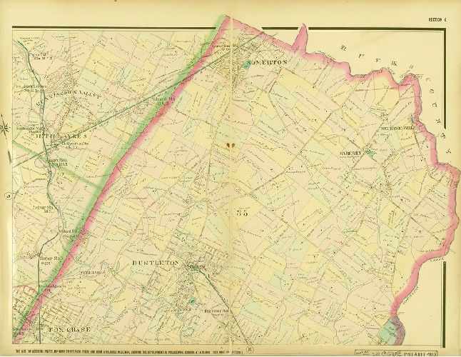 Plate 9, Baist's Map Showing the Development of the City & Suburbs of Philadelphia