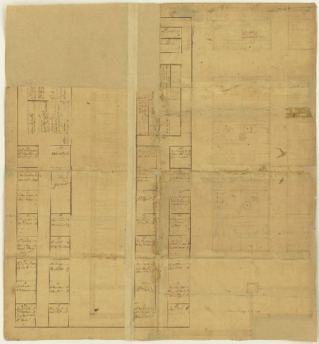Back, Seating plan, circa 1760