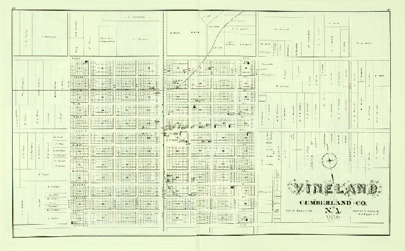 Vineland 16-17, Combination Atlas Map of Cumberland County, New Jersey