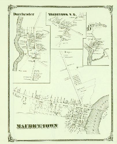 Mauricetown Etc 22, Combination Atlas Map of Cumberland County, New Jersey