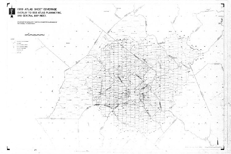 Index to Photo Atlas Sheets, Aerial Photographs of the Delaware Valley