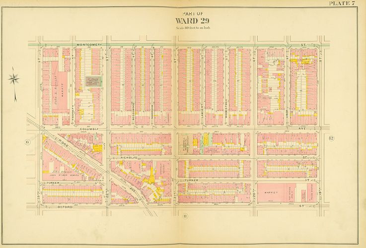 Plate 7, Atlas of the 20th and 29th Wards of the City of Philadelphia