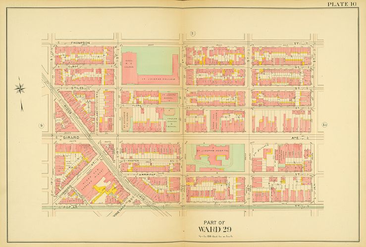 Plate 10, Atlas of the 20th and 29th Wards of the City of Philadelphia
