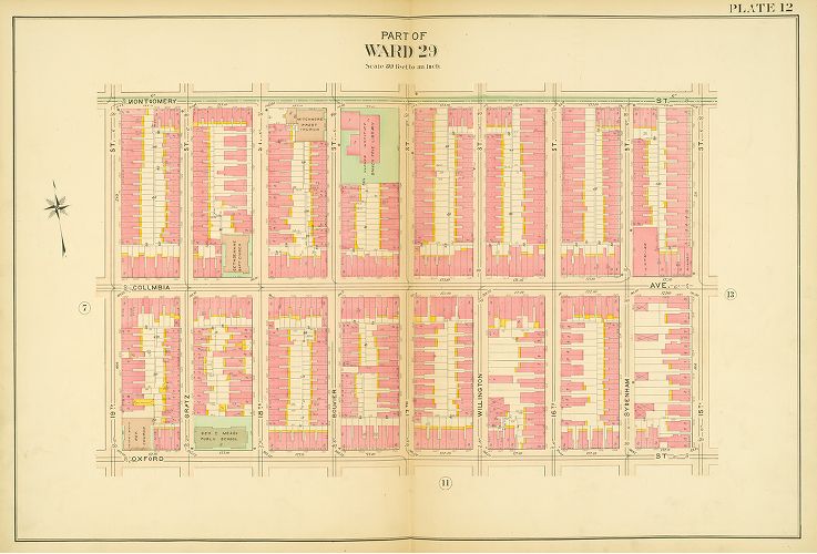 Plate 12, Atlas of the 20th and 29th Wards of the City of Philadelphia