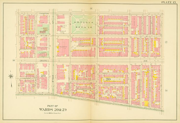 Plate 15, Atlas of the 20th and 29th Wards of the City of Philadelphia
