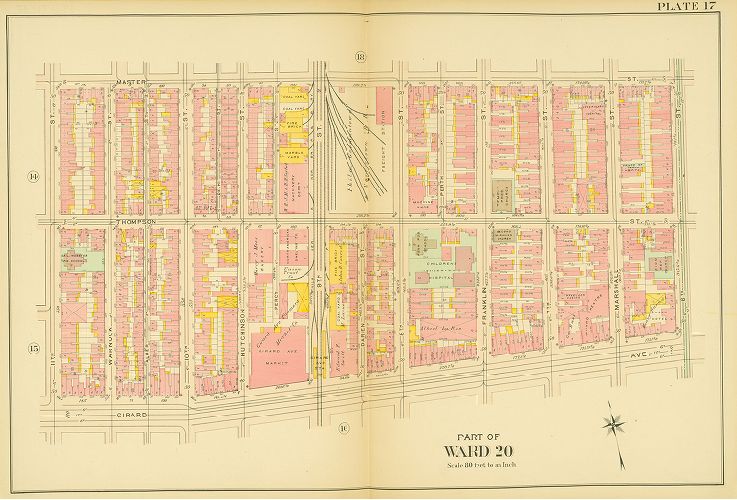 Plate 17, Atlas of the 20th and 29th Wards of the City of Philadelphia