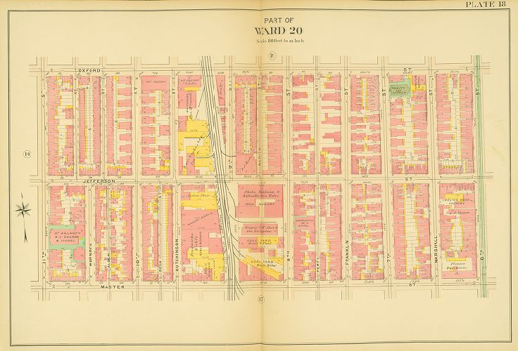 Plate 18, Atlas of the 20th and 29th Wards of the City of Philadelphia