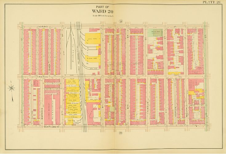 Plate 20, Atlas of the 20th and 29th Wards of the City of Philadelphia