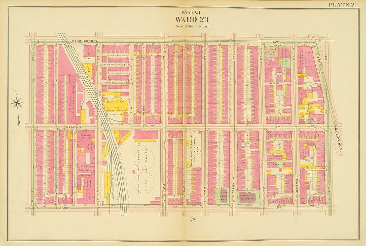 Plate 21, Atlas of the 20th and 29th Wards of the City of Philadelphia