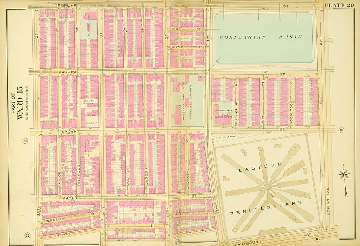 Plate 20, Atlas of the 11,12,13,14,15,16 & 17th Wards of the City of Philadelphia