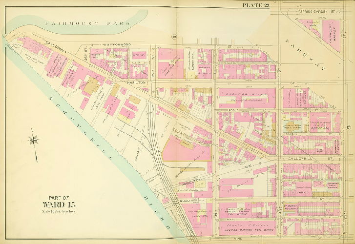 Plate 23, Atlas of the 11,12,13,14,15,16 & 17th Wards of the City of Philadelphia