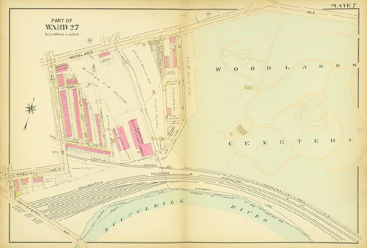 Plate 7, Atlas of the 27th & 46th Wards of the City of Philadelphia