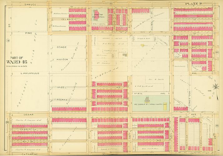 Plate 16, Atlas of the 27th & 46th Wards of the City of Philadelphia