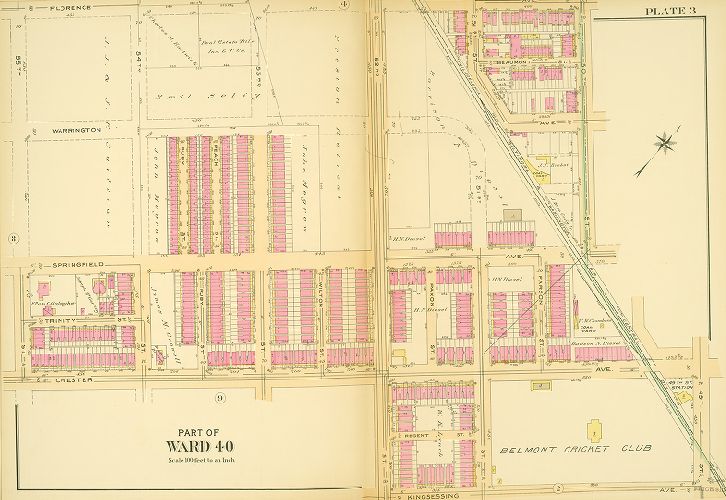 Plate 3, Atlas of the 40th Ward of the City of Philadelphia