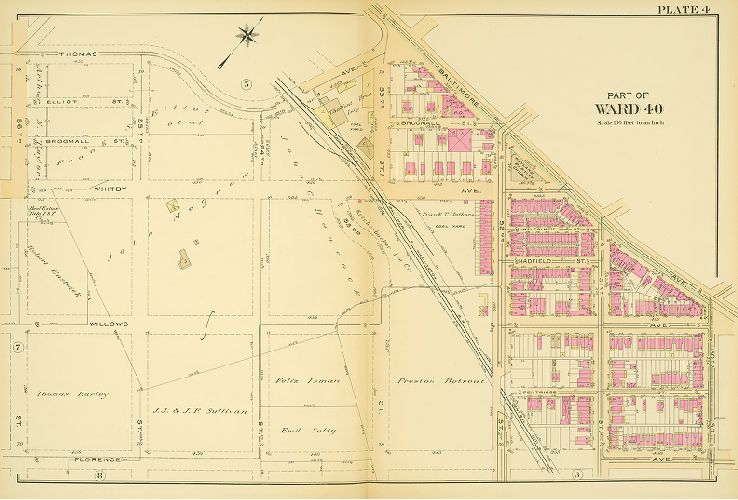 Plate 4, Atlas of the 40th Ward of the City of Philadelphia