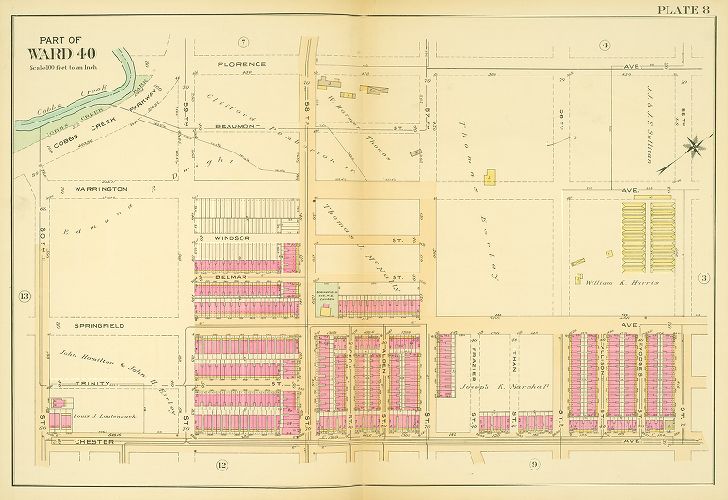 Plate 8, Atlas of the 40th Ward of the City of Philadelphia