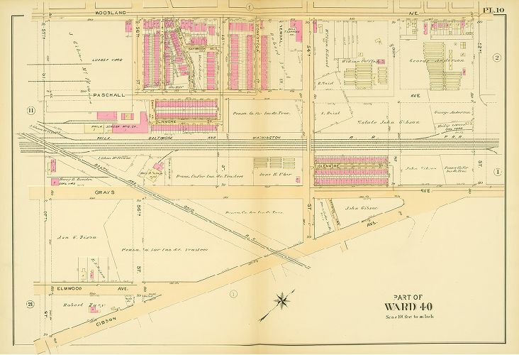 Plate 10, Atlas of the 40th Ward of the City of Philadelphia