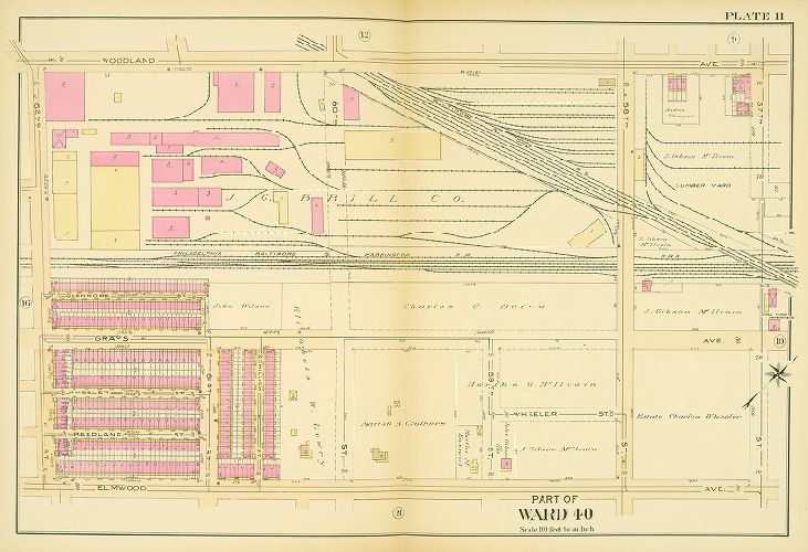 Plate 11, Atlas of the 40th Ward of the City of Philadelphia