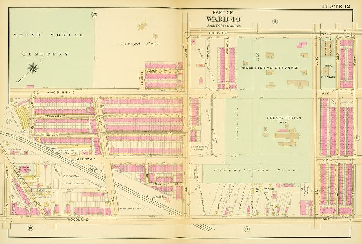 Plate 12, Atlas of the 40th Ward of the City of Philadelphia