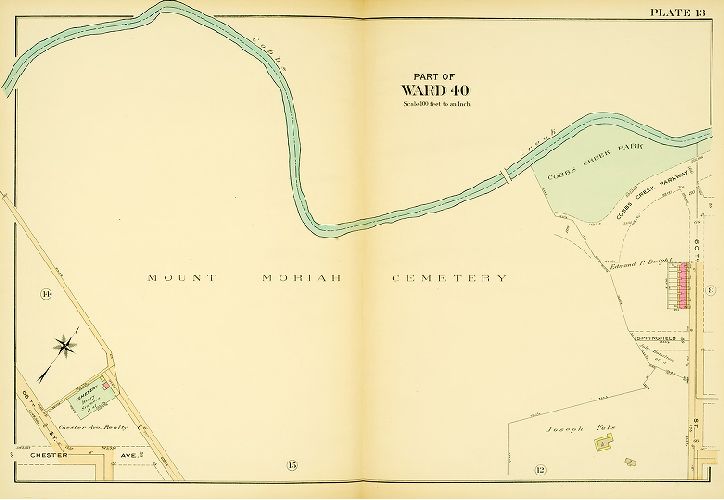 Plate 13, Atlas of the 40th Ward of the City of Philadelphia