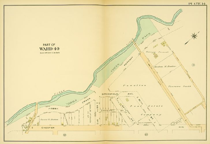 Plate 14, Atlas of the 40th Ward of the City of Philadelphia