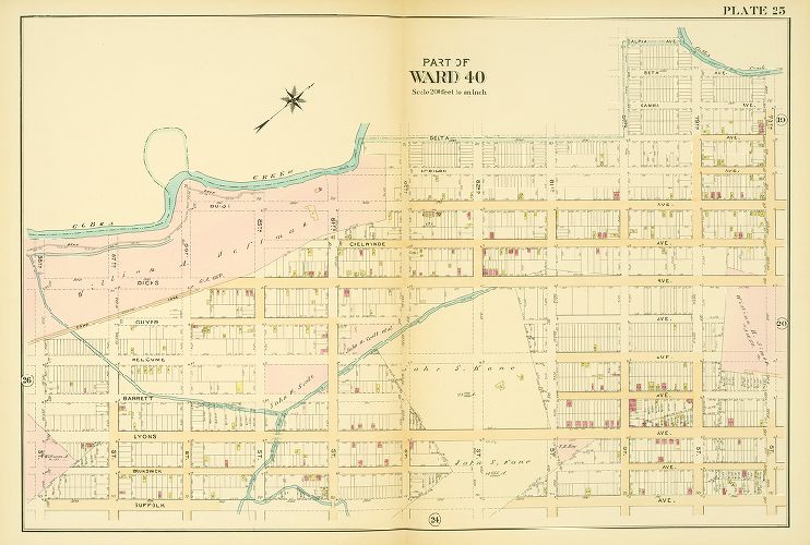 Plate 25, Atlas of the 40th Ward of the City of Philadelphia