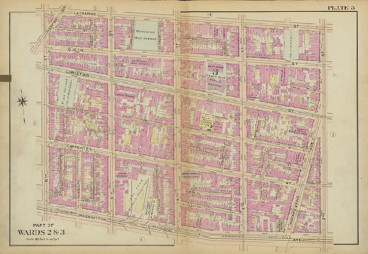 Plate 5, Atlas of the 2nd, 3rd, 4th & 30th Wards of the City of Philadelphia