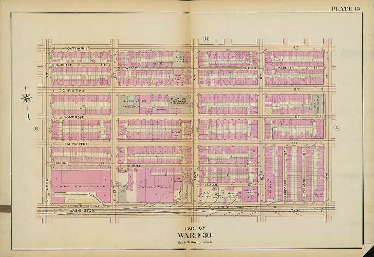 Plate 15, Atlas of the 2nd, 3rd, 4th & 30th Wards of the City of Philadelphia