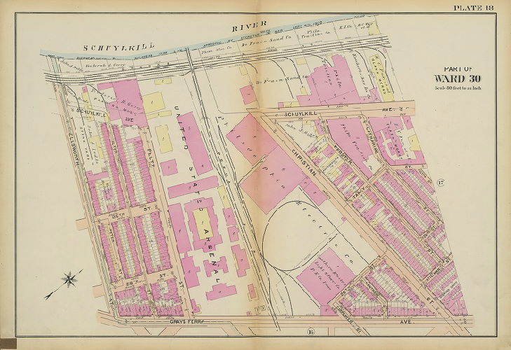 Plate 18, Atlas of the 2nd, 3rd, 4th & 30th Wards of the City of Philadelphia