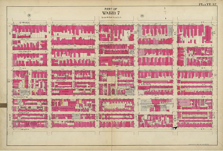 Plate 17, Atlas of the 5th to 10th Wards of the City of Philadelphia