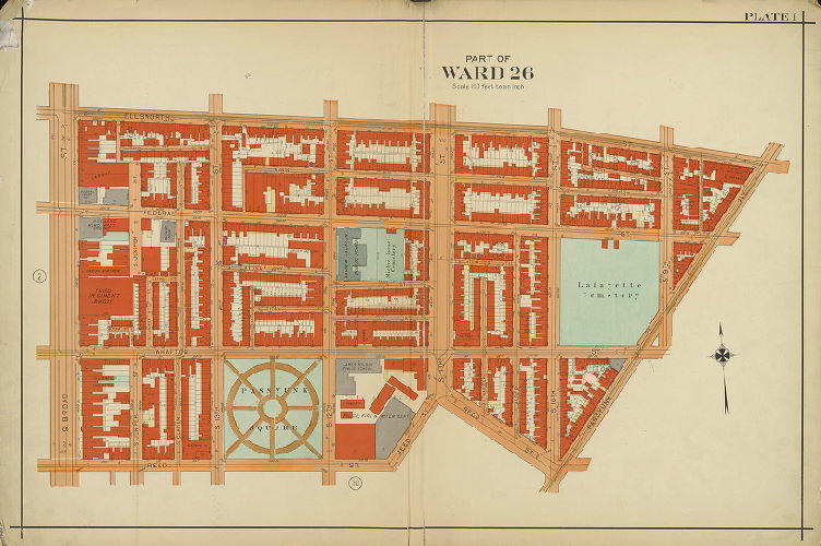 Plate 1, Atlas of the 26th, 36th & 48th Wards of the City of Philadelphia
