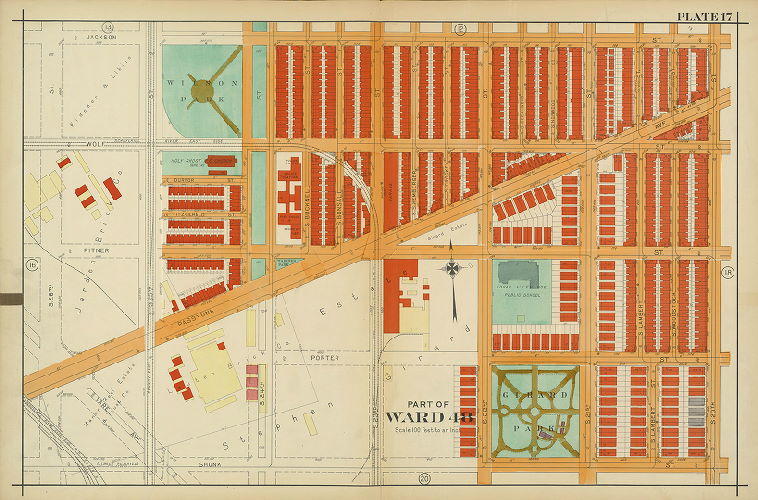 Plate 17, Atlas of the 26th, 36th & 48th Wards of the City of Philadelphia