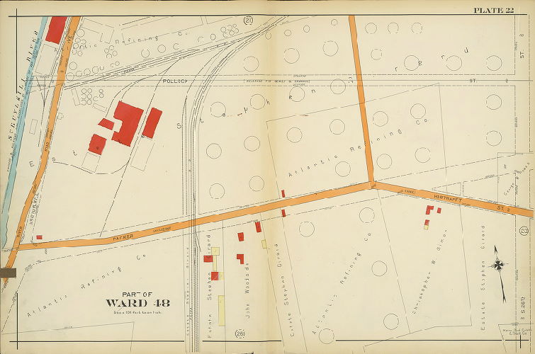 Plate 22, Atlas of the 26th, 36th & 48th Wards of the City of Philadelphia