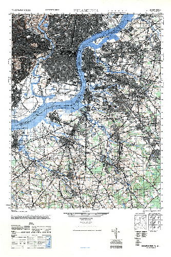 Plan, Philadelphia, PA., N.J. Sheet 5963 I. A.M.S. Series V731. Army Map Service, Washington D.C.